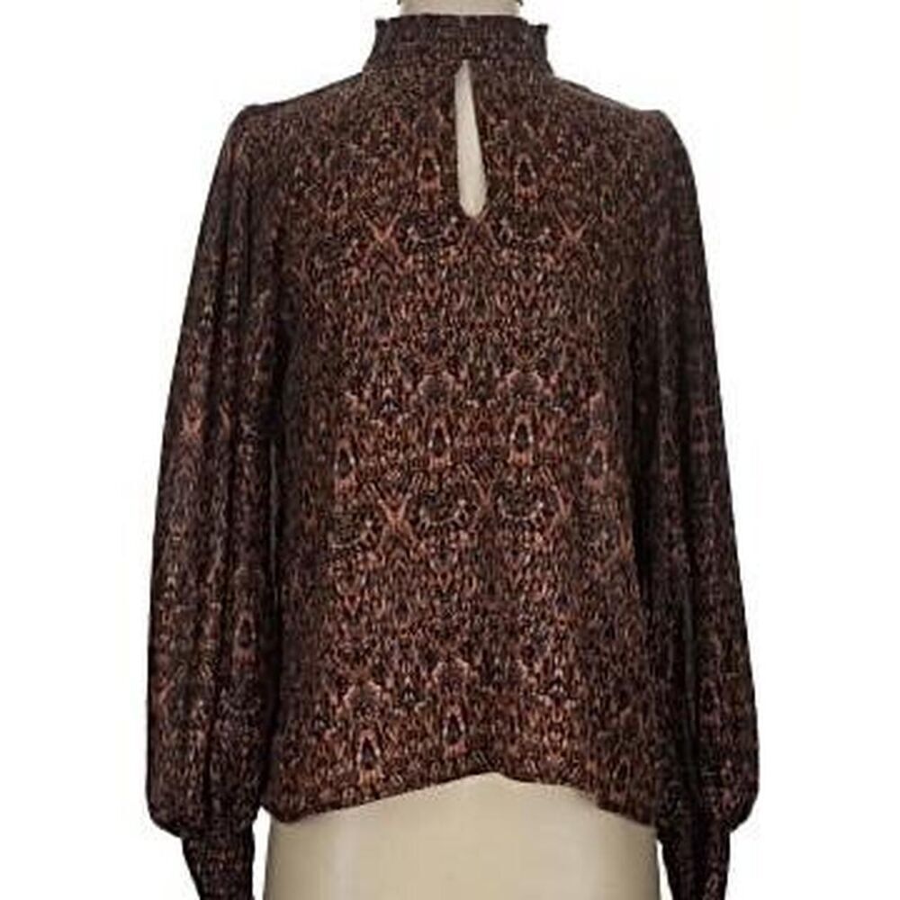 EverEve Preppy Business Casual Office blouse long sleeve XSmall | Boho Chic Fall - Picture 9 of 9